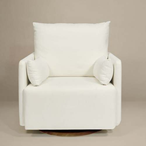 Oilo Ollie: A Chair and a Half Swivel Nursery Glider with Back Recline