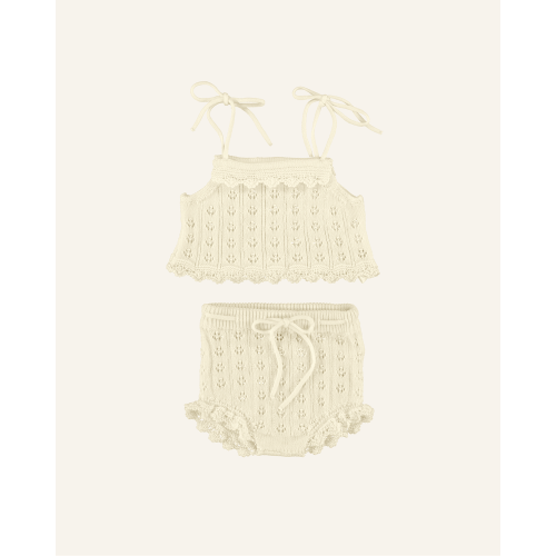 SUMMER BABY SET 3m / natural pointelle