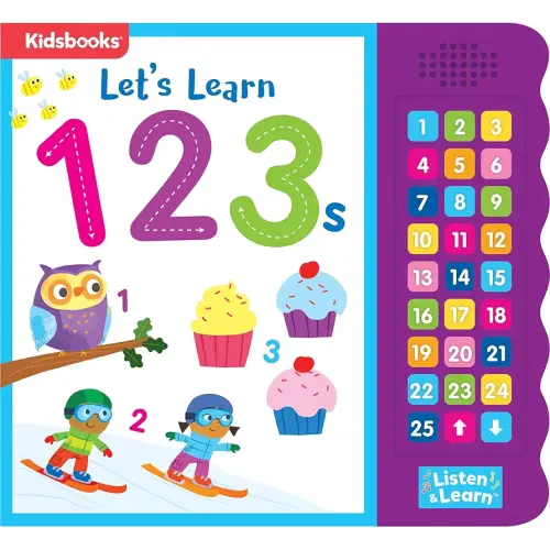 Let's Learn 123s - Interactive Counting Sound Book for Toddlers | 27 Fun Buttons, Tracing & Number Recognition | Engaging Early Learning Board Book (Listen & Learn)