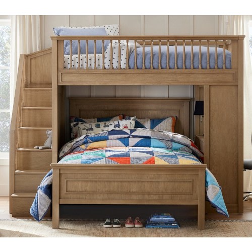 Fillmore Stair Loft Bed & Lower Bed Set