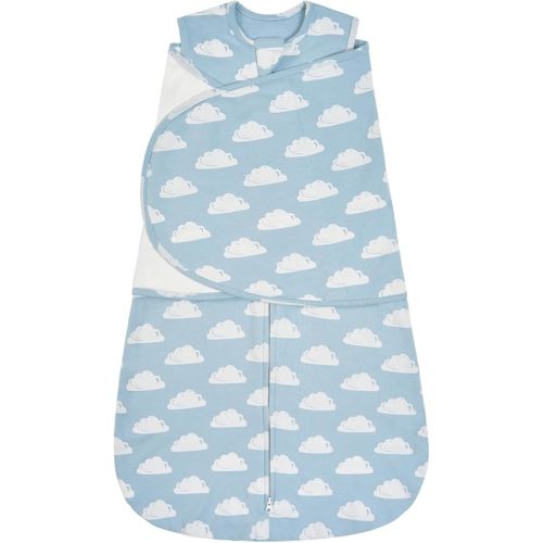 ZIGJOY Baby Swaddle Sleep Sack, 1.0 TOG Sleep Sack Swaddles for Newborns & infant 0-6 Months 100% Cotton Baby Wearable Blanket for Newborn Registry Essentials