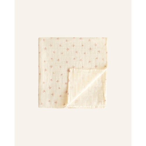 MUSLIN SWADDLE BLANKET o/s / bows