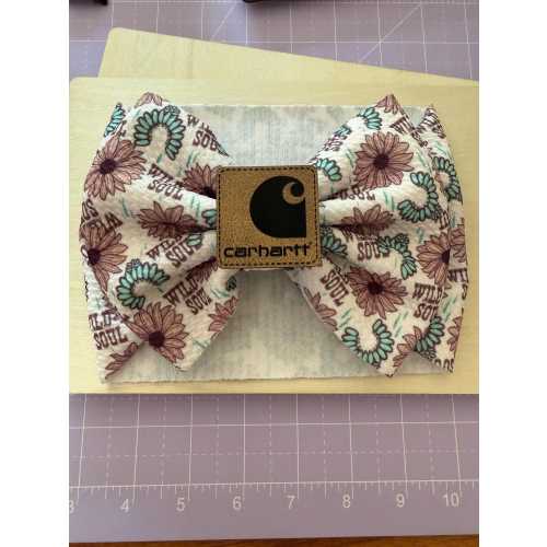 Variety Bow Headwrap with Carhartt Patch – Baby, Toddler & Girls Headband | Christmas | Holiday