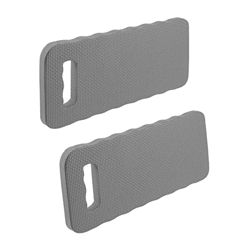 YWSHF 2 PCS Garden Kneeling Pad,Knee Mat Waterproof Foam Knee Pads for Gardening,Cleaning,Baby Bath,Yoga,Praying and Exercise 15.745'' x 7.09'' x 0.79'' Grey