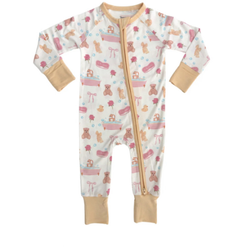 Bath Time Zipper Romper – In My Jammers
