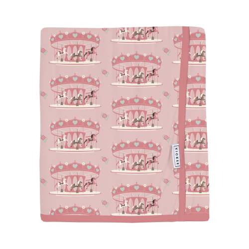 Swaddle Perfect Blanket in Baby Rose Fair Carousel