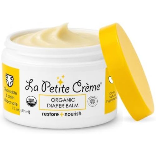 La Petite Creme Diaper Balm - Healing & Nourishing Diaper Rash Cream, 1 oz