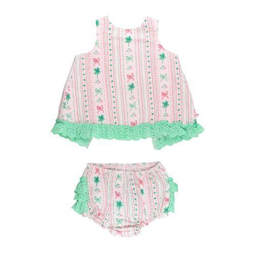 RuffleButts Baby/Toddler Girls Swing Top & Bloomer Coordinated Set