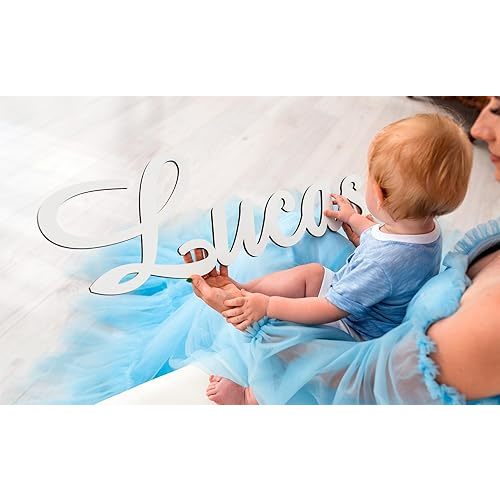 Personalized Wooden Name Sign for Nursery Wall Letters Custom Baby Name Sign for Wall Room Decor