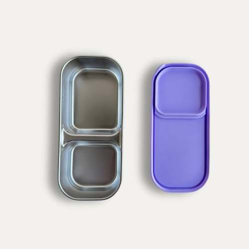 Stainless Steel Snack Box | 2-Compartment | 200ml