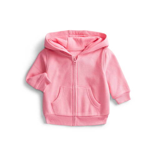 Wonder Nation Baby Girls Zip Up Hoodie, Sizes 0M-24M