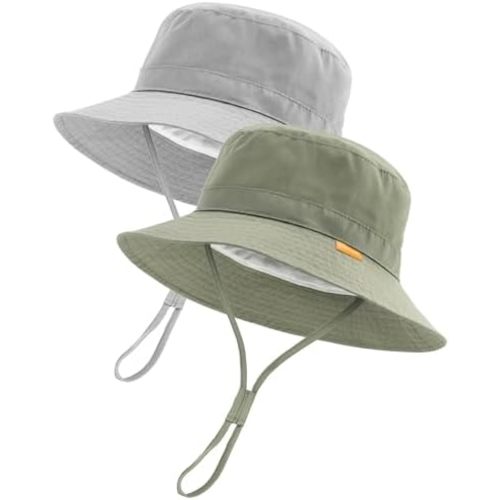 FURTALK Baby Sun Hat Toddler Boys Girls Bucket Hat for Kids 0-5 Years UPF 50+ Sun Protective Child Summer Beach Hats