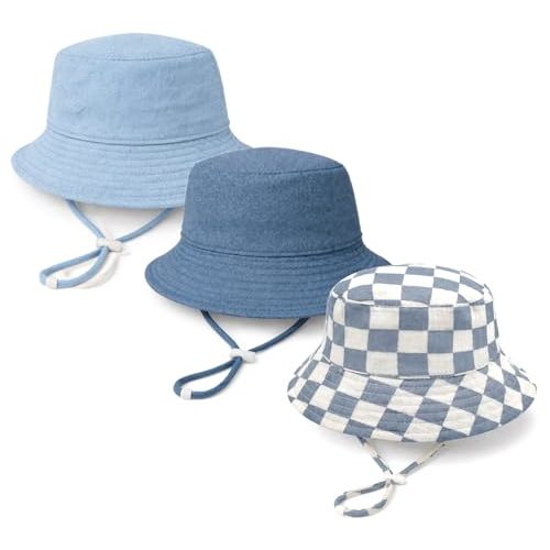 Baby Sun Hat Infant Toddler Summer Cotton Yarn Bucket Hat for Boys Girls