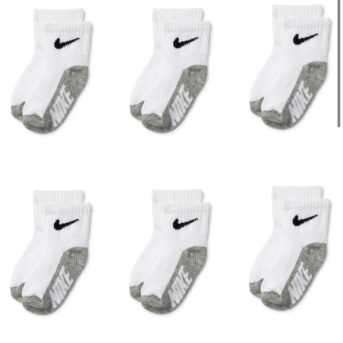 Amazon.com: Nike Baby 6-Pack Performance Socks : Clothing, Shoes & Jewelry