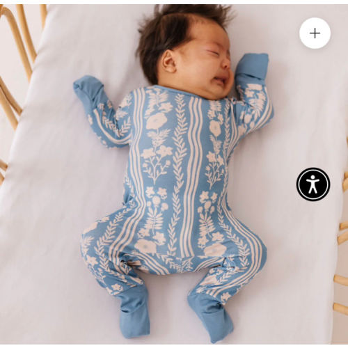Whimsy Blue Day to Night Romper Luxe Edition | Cotton Bamboo Blend