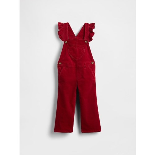 Baby & Toddler Velvet Heart Overalls