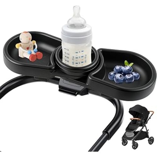 Snack Tray Compatible with Joie Stroller,BPA-Free 3in1 Stroller Snack Tray