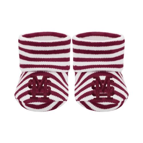 Bulldogs | Mississippi State Infant Striped Booties | Alumni Hall