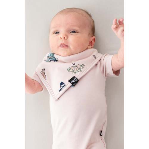 Bib in Blush Butterfly