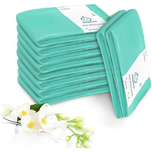 [10 Pack] Dekor Classic Diaper Pail Refills, Extra-Thick Continuous Liner Bags Compatible with Dekor Classic Diaper Pails, Strong Diaper Pail Refills for Baby & Adult Diapers, Nursery Odor Control