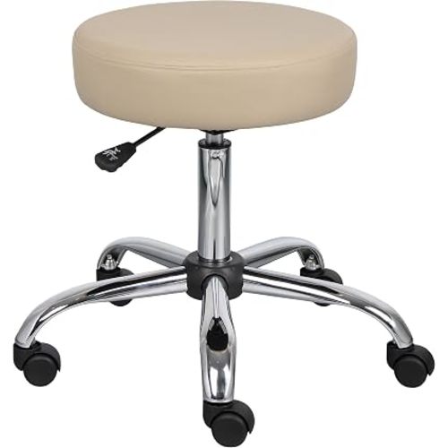 Boss Office Products Be Well Medical Spa Stool in Beige, 250 (B240-BG)