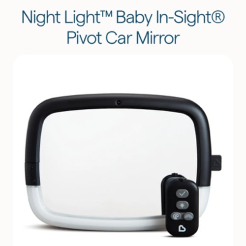 Munchkin Night Light™ Baby In‑Sight® Pivot Car Mirror