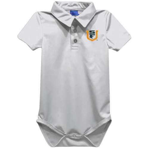 Infant Vive La Fete White San Francisco Dons Polo Bodysuit