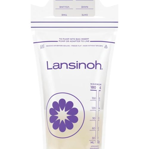 Lansinoh Breastmilk Storage Bags, 6 Ounce, 200 Count