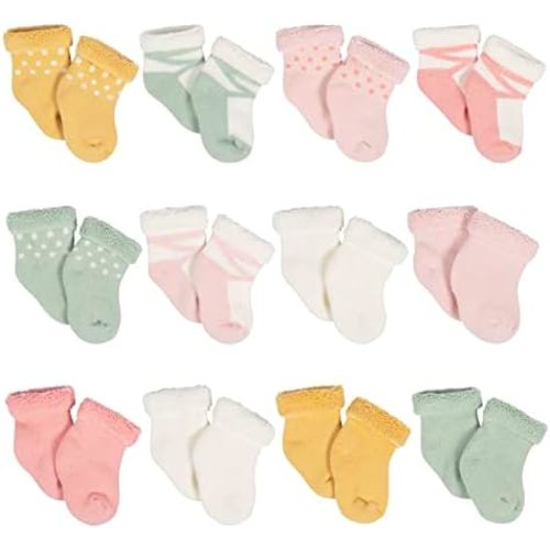 Gerber Baby 12-pair Sock Bundle
