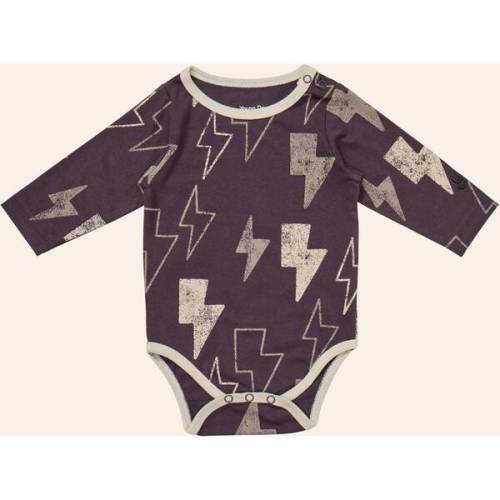 Printed Longsleeve Onesie, Lightening Bolts - Young Days | Maisonette