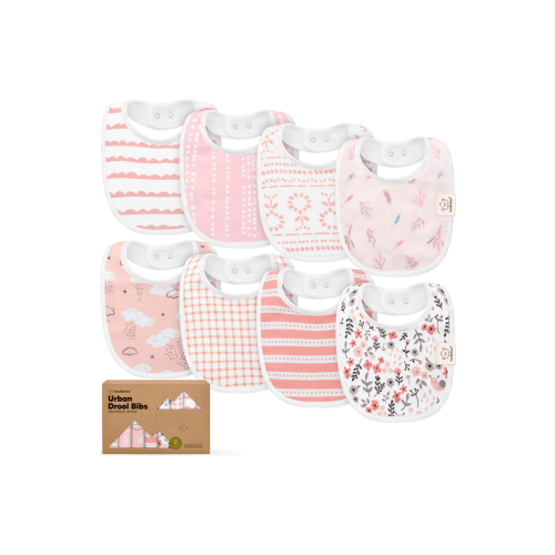 8-Pack Baby Drool Bibs