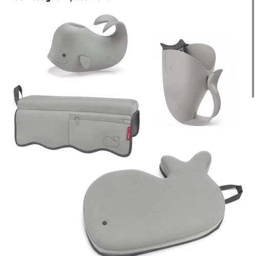 Skip Hop MOBY Baby Bath Essentials Set Grey