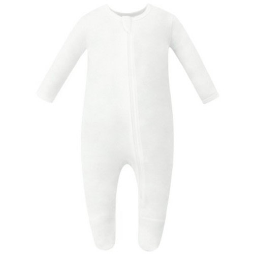 Owlivia Organic Cotton Pajama, Baby Sleep N' Play - Off-White, 0-3 Months
