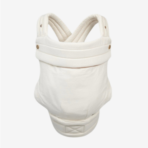Mabē Monarch Ergonomic Baby Carrier – Premium Cotton Soft Structured Newborn to Toddler Carrier with Hip-Healthy Design, 3 Carry Positions (7-35lbs), Lightweight & Breathable, (Ivory)