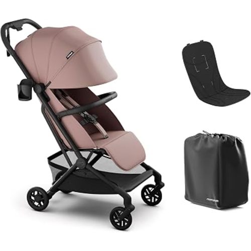 Mompush Velo Compact Travel Stroller One-Hand Fold, Carry-on Approved