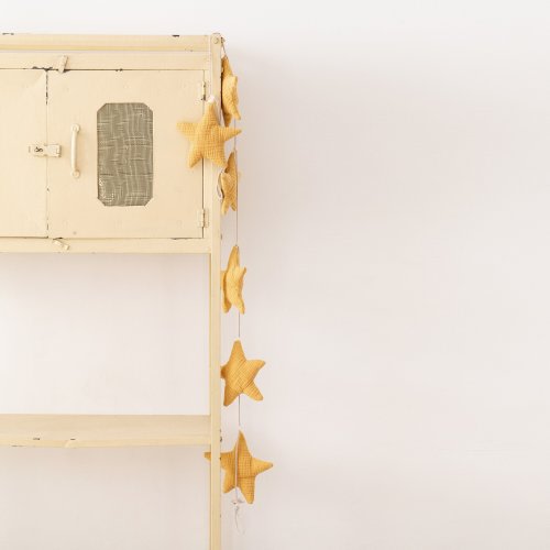 Yellow Star Garland, Organic Cotton Nursery Decor