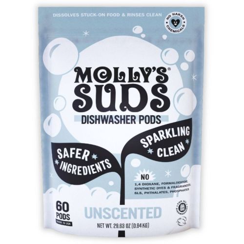 Molly's Suds Dish Pods - Unscented - 60ct