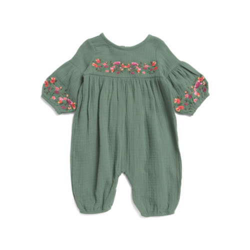 Infant Girls Embroidered Coverall | Kids & Baby | T.J.Maxx