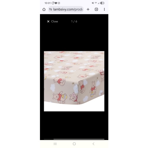 Winnie the Pooh & Friends Fitted Crib Sheet