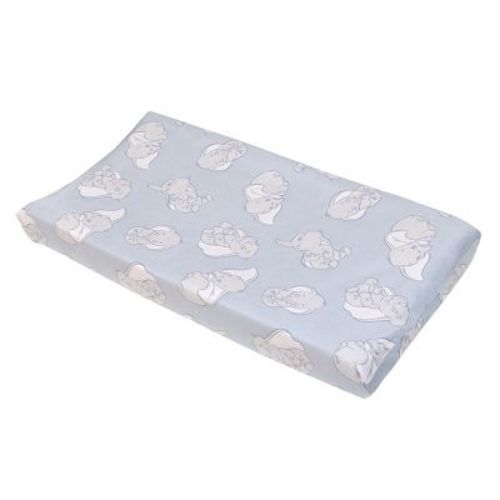 NoJo Disney Dumbo Sweet Little Baby Light Blue and White Super Soft Contoured Changing Pad Cover