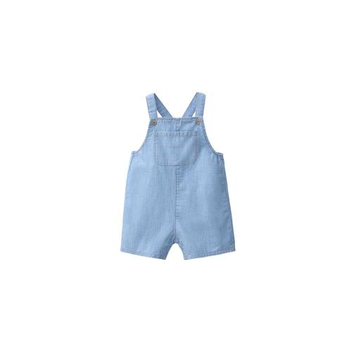 DENIM OVERALL SHORTS - Mid-blue | ZARA United States