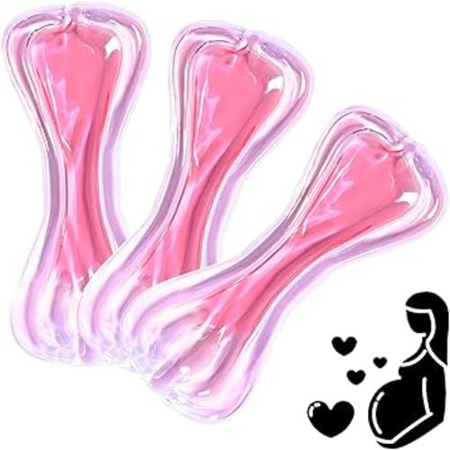 Perineal Cooling Pad, Postpartum Cold Packs Gel Bead Ice Pack Cold Therapy for Women After Pregnancy and Delivery(Pink