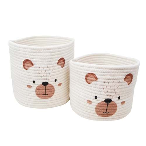 Set of 2 Baskets Teddy Bear