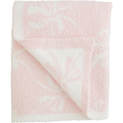 Mud Pie Kids Bow Chenille Blanket; 34" x 28"