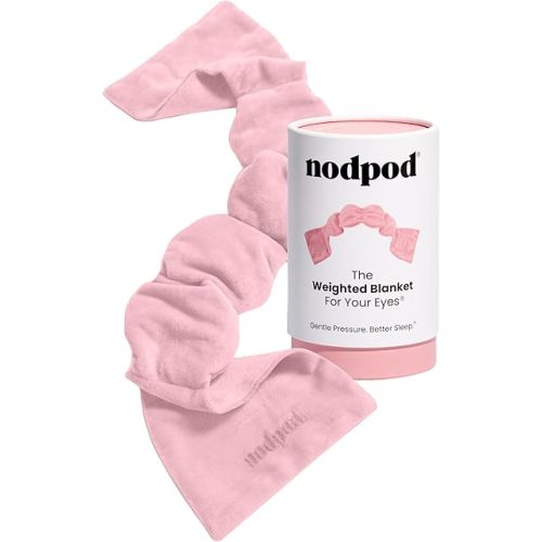 Nodpod Gentle Pressure Sleep Mask | Patented Light Blocking Design for Sleeping, Traveling & Relaxation - Blush Pink