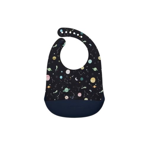 Loulou Lollipop Silicone Bib Printed - Planets