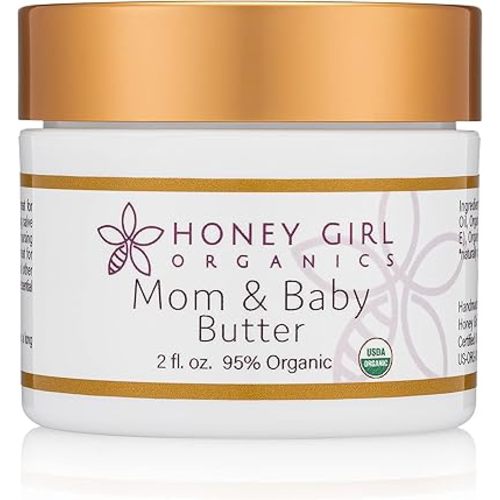 Honey Girl Organics, Body Lotion Butter Mom And Baby Organic, 2.5 Fl Oz