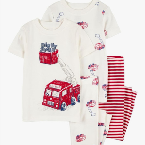 Carter's Baby and Toddler Boys' 4-Piece Snug-Fit Cotton Pajamas
