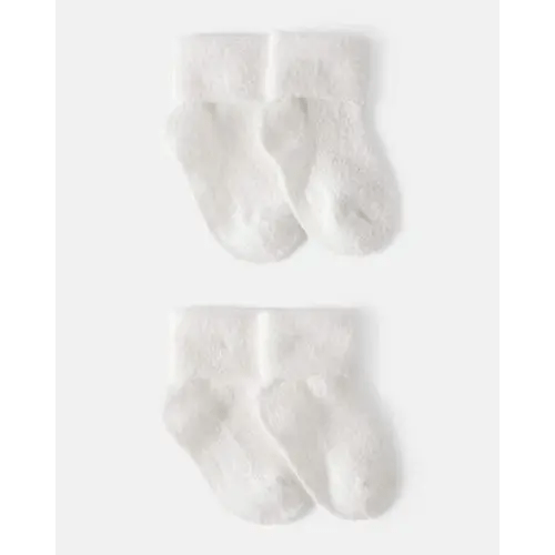 Baby 4-Pack Foldover Chenille Booties | Carter's