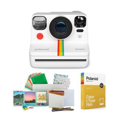Polaroid Now+ Instant Camera Generation 2 (White) w/Film Kit & Color InstantFilm